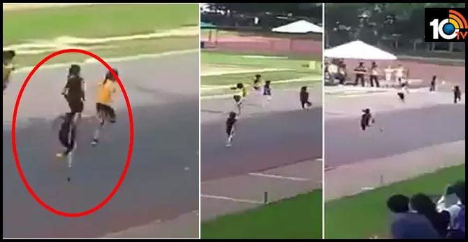 inspiring video of differently abled girl running in race
