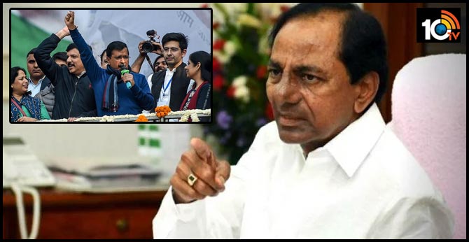 cm kcr already told about delhi election result
