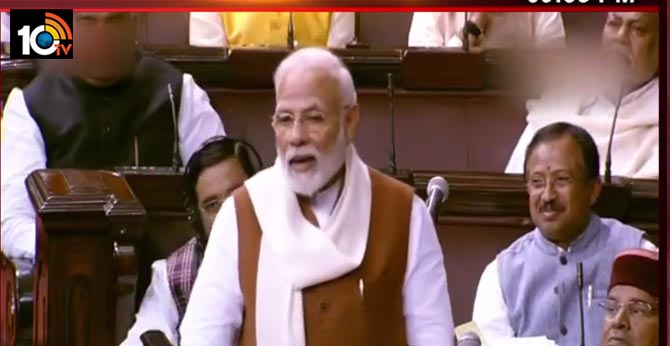 pm Modi sensational comments in Rajya Sabha on formation of Telangana