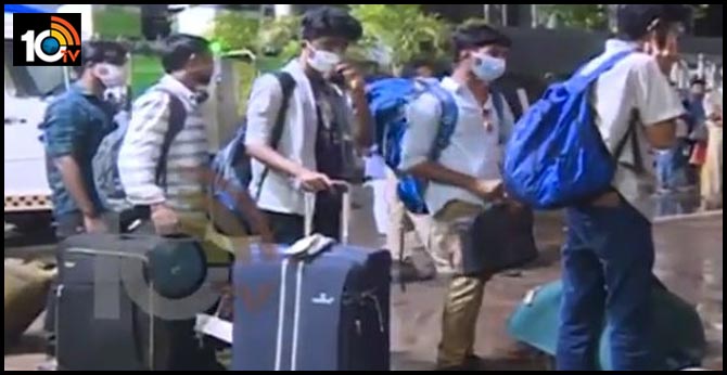 Coronavirus Effect : 186 students arrived to Vizag from abroad