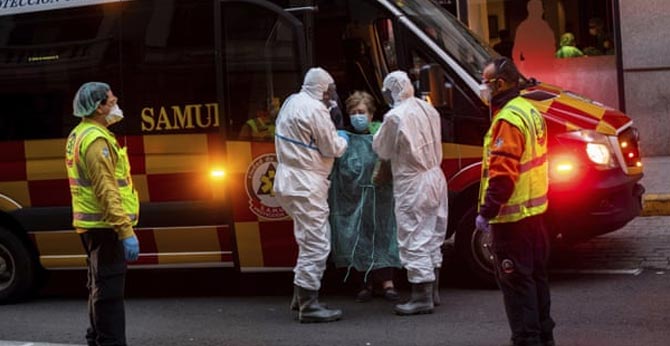 Coronavirus death toll in Spain overtakes China as lockdowns extend around globe