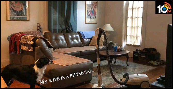 Man builds a comfort castle in their home to help physician wife relax. Watch