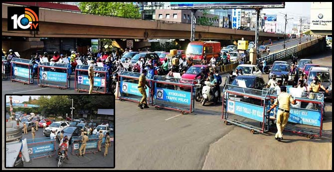 Hyderabad Lockdown .. 2480 Vehicles Seized In a Single Day
