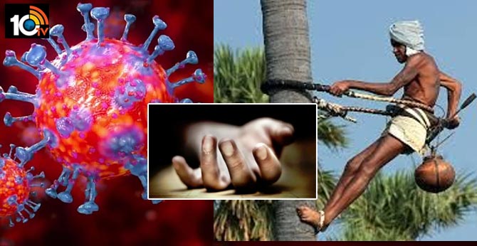 corona effect, man dies for toddy