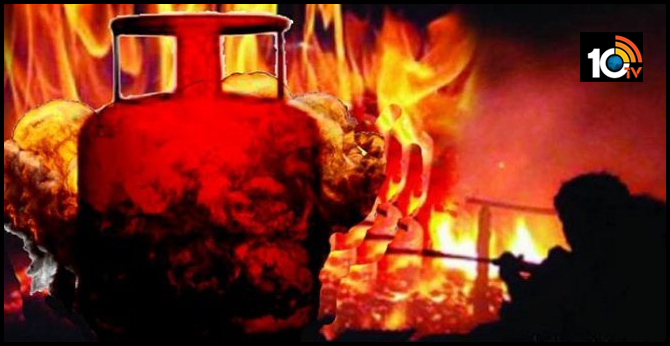 gas cylinder Exploded in the house, Mother, son dead