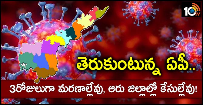 తేరుకుంటున్న ఏపీ.. 3రోజులుగా మరణాల్లేవు, ఆరు జిల్లాల్లో కేసుల్లేవు! తేరుకుంటున్న ఏపీ.. 3రోజులుగా మరణాల్లేవు, ఆరు జిల్లాల్లో కేసుల్లేవు!