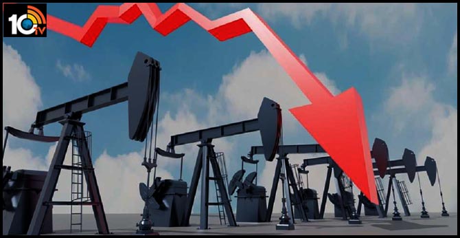 What led crude oil prices fall below $0 a barrel
