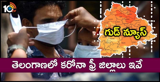corona free districts in Telangana