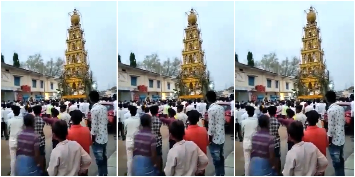 లాక్ డౌన్ నిబంధనల ఉల్లంఘన…కరోనా హాట్ స్పాట్ లో రథోత్సవం లాక్ డౌన్ నిబంధనల ఉల్లంఘన…కరోనా హాట్ స్పాట్ లో రథోత్సవం