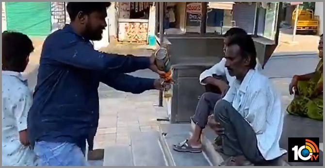 police arrest man for free liquor distribution