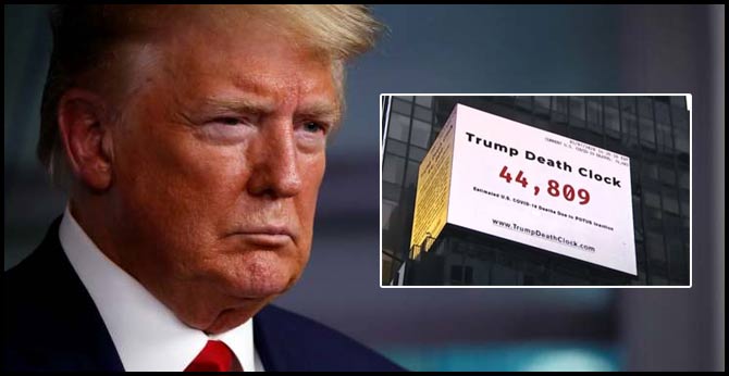 A "Trump Death Clock" Claims To Count Avoidable COVID-19 Fatalities In US
