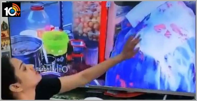 Actor himaja  For Pani Puri shares funny vidoe viral