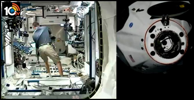 SpaceX Craft With NASA Astronauts Docks With International Space Station