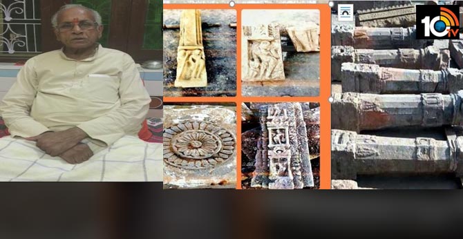 Ayodhya Ram Janmabhoomi..Five feet Shivaling, Broken Idols, Carved Pillars Discovered During Construction Work 