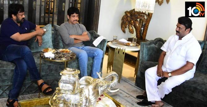 Talasani discusses Tollywood issues with Megastar Chiranjeevi