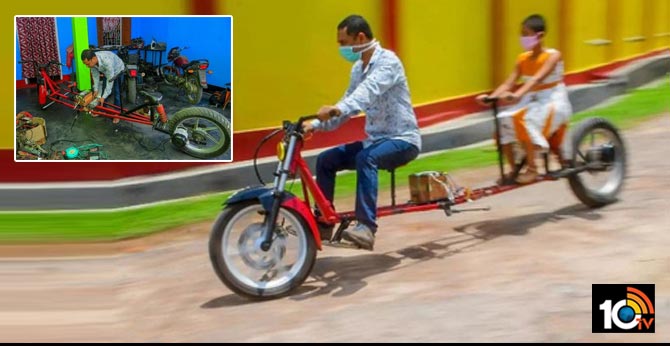 Tripura Mechanic & School Drop-Out Makes 'Social Distancing' Bike