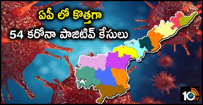 ఏపీ లో కొత్తగా 54 కరోనా పాజిటివ్ కేసులు ఏపీ లో కొత్తగా 54 కరోనా పాజిటివ్ కేసులు