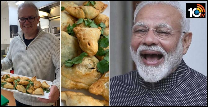 సమోసాలు చేసిన ఆస్ట్రేలియా ప్రధాని….కలిసి తిందామన్న మోడీ సమోసాలు చేసిన ఆస్ట్రేలియా ప్రధాని….కలిసి తిందామన్న మోడీ