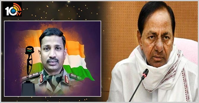 CM KCR will visit Colonel Santosh Babu's family on Monday