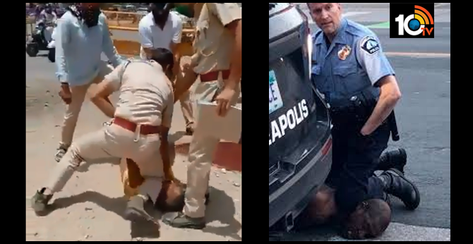 On Camera, Rajasthan Cop Pins Down Man Using Knee In Fight Over Mask