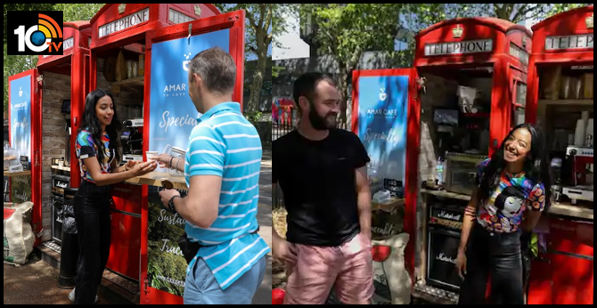london phone boxes serve coffee as lockdown eases at  Corona lockdown Changes