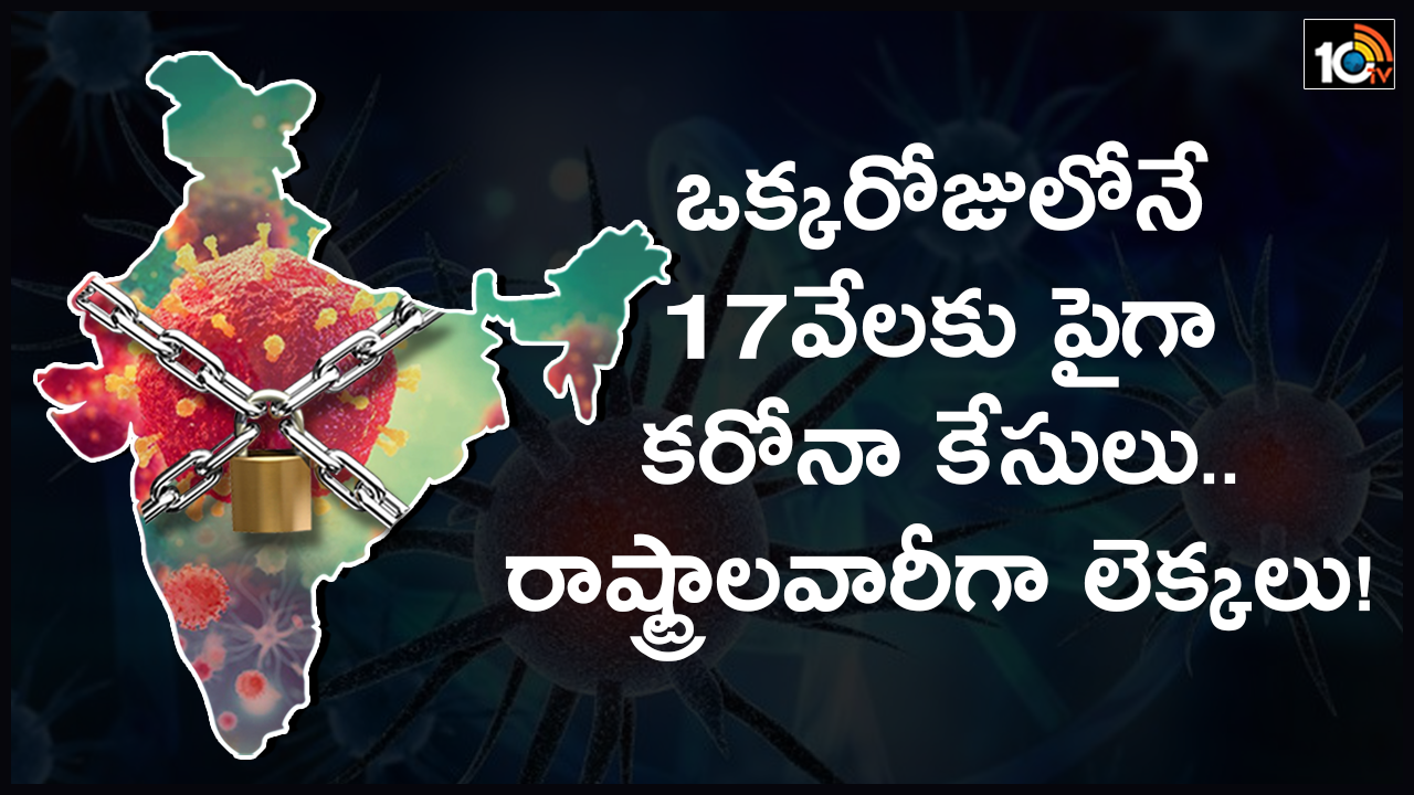 ఒక్కరోజులోనే 17వేల‌కు పైగా కరోనా కేసులు.. రాష్ట్రాలవారీగా లెక్కలు!