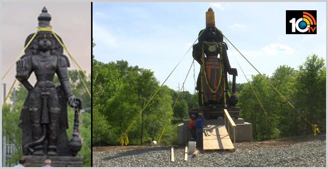 25 feet statue of lord Hanuman installed in Delaware
