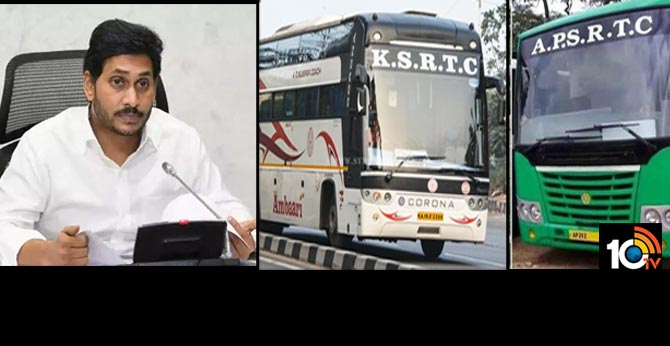 APSRTC resumes bus services to karnataka