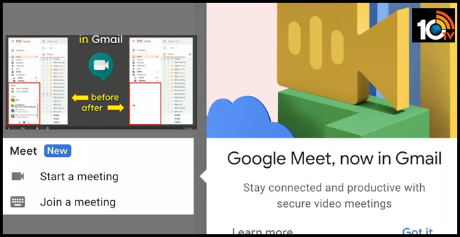 How to hide Google Meet in Gmail