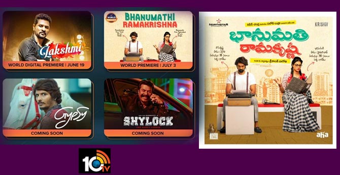 Upcoming Telugu movies on Aha