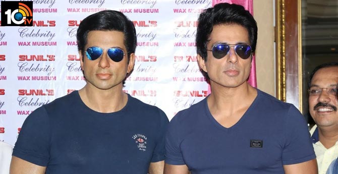 bollywood actor sonu sood wax statue unveiled