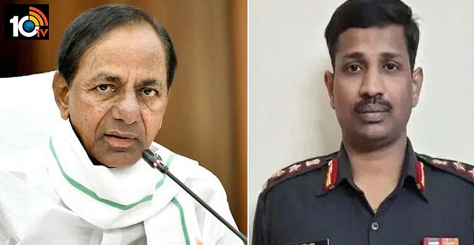 cm kcr to visit colonel santosh babu family