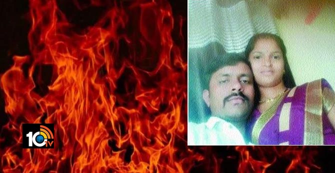 man attempts suicide by jumping into burning pyre of wife later ends life in well