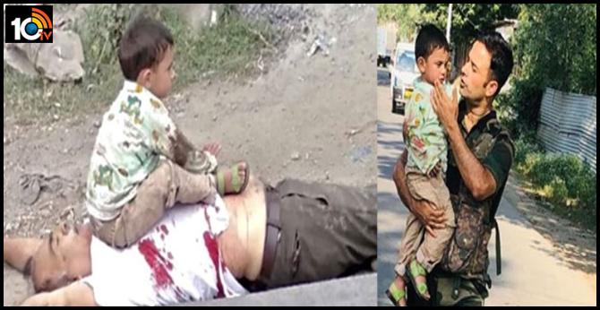 Jawan rescued a 3 year old boy from getting hit by bullets during the terrorist attack in sopore