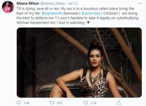 Meera Mithun-Tweet