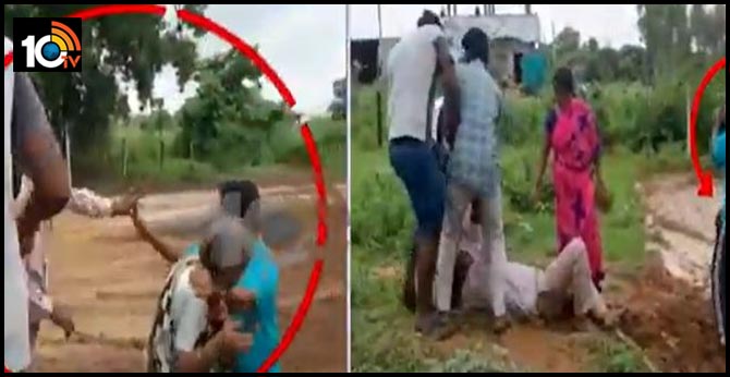 భూమి కోసం : వృద్ధురాలు వదినపై ఇనుపరాడ్డుతో దాడి చేసిన మరిది భూమి కోసం : వృద్ధురాలు వదినపై ఇనుపరాడ్డుతో దాడి చేసిన మరిది