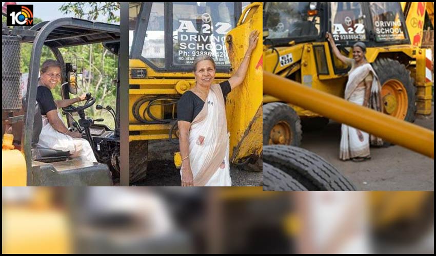 డ్రైవర్ బామ్మ : 20 రకాల భారీ వాహనాలు నడిపే 69ఏళ్ల మహిళ డ్రైవర్ బామ్మ : 20 రకాల భారీ వాహనాలు నడిపే 69ఏళ్ల మహిళ