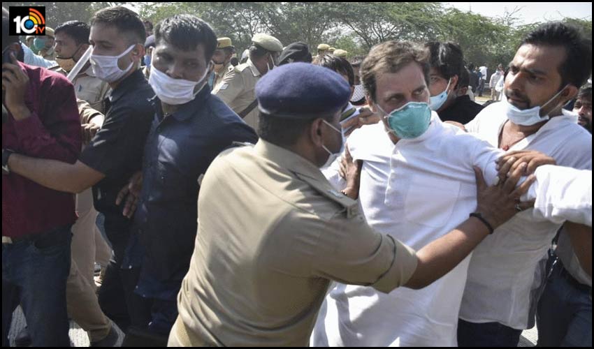 Hathras Protest : నన్ను ఎవరూ ఆపలేరు – రాహుల్ Hathras Protest : నన్ను ఎవరూ ఆపలేరు – రాహుల్