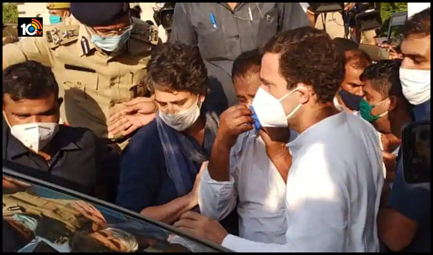 Hathras ఘటనలో Priyanka Gandhiపై చేయి వేయడానికి ఎంత ధైర్యం Hathras ఘటనలో Priyanka Gandhiపై చేయి వేయడానికి ఎంత ధైర్యం