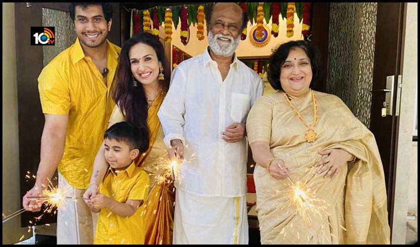 రజినీ కాంత్ దివాళీ సెలబ్రేషన్స్ రజినీ కాంత్ దివాళీ సెలబ్రేషన్స్