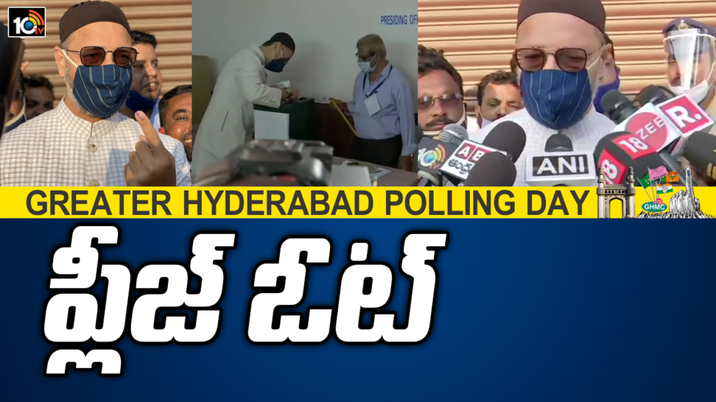 aimim-chief-asaduddin-owaisi-casts-his-vote-at-sastripuram