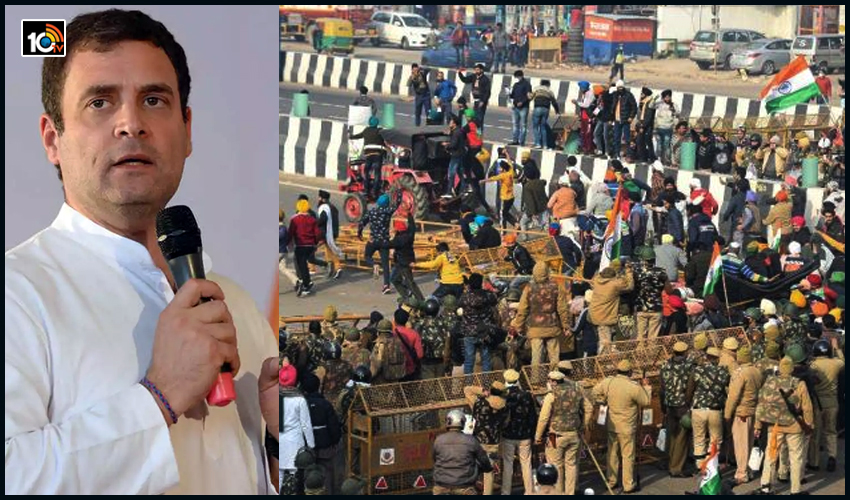 హింస పరిష్కారం కాదు : రాజధానిలో రగులుతున్న రైతులకు రాహుల్ విజ్ణప్తి హింస పరిష్కారం కాదు : రాజధానిలో రగులుతున్న రైతులకు రాహుల్ విజ్ణప్తి