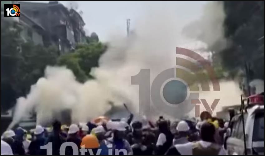 Myanmar Military Firing