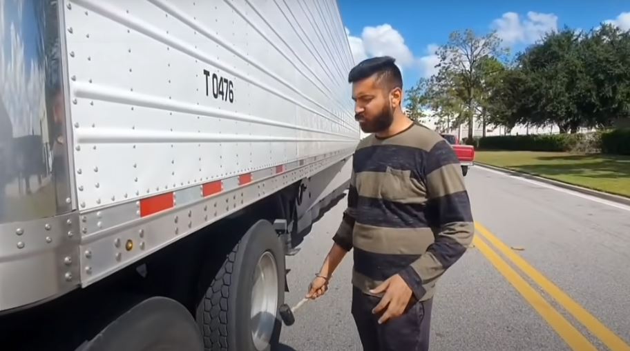 Trucker From The Usa Works In The Californi