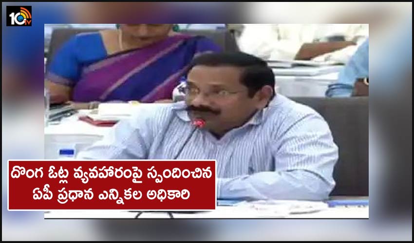 Ap Chief Electoral Officer Responds On Fake Votes