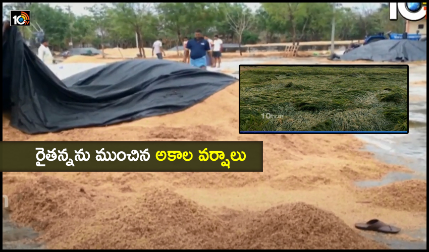 Heavy Rains : రైతన్నను ముంచిన అకాల వర్షాలు Heavy Rains : రైతన్నను ముంచిన అకాల వర్షాలు