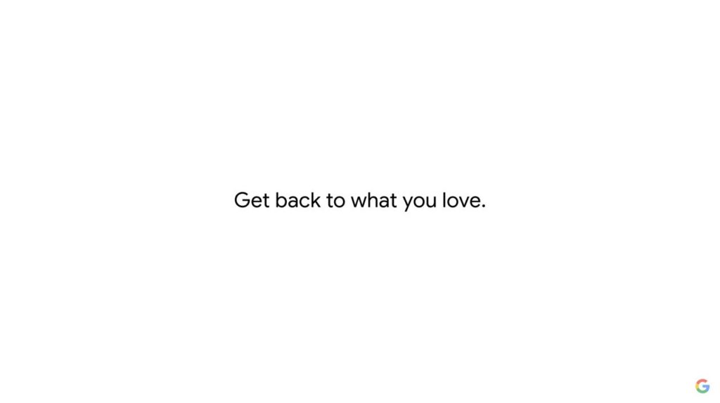 Get Back To What You Love