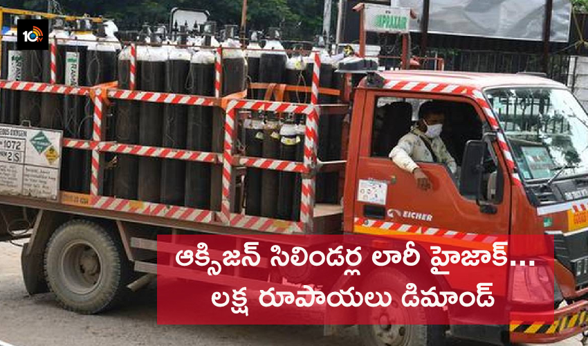 Truck Driver Hijack Vehicle Carrying Over 50 Oxygen Cylinders