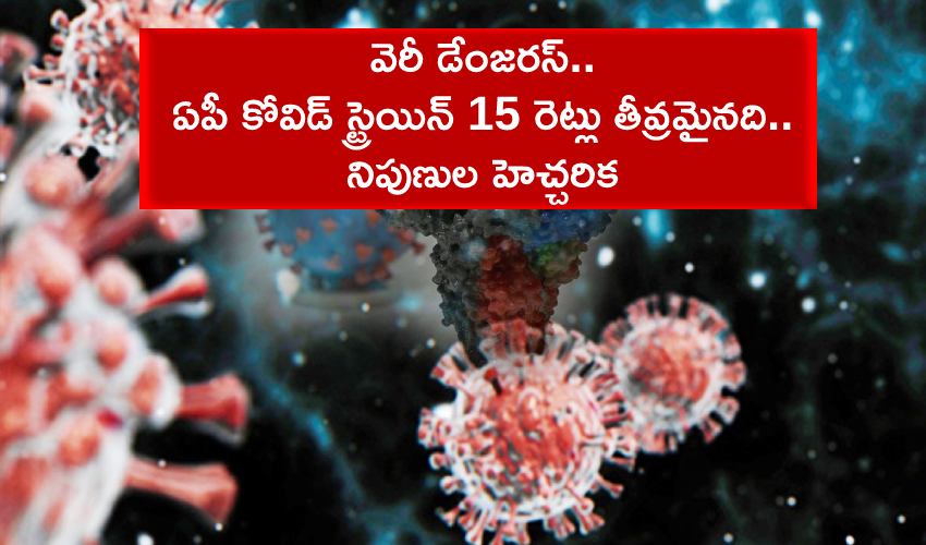 COVID-19 AP Strain : వెరీ డేంజరస్.. ఏపీ కోవిడ్ స్ట్రెయిన్ 15 రెట్లు తీవ్రమైనది.. నిపుణుల హెచ్చరిక COVID-19 AP Strain : వెరీ డేంజరస్.. ఏపీ కోవిడ్ స్ట్రెయిన్ 15 రెట్లు తీవ్రమైనది.. నిపుణుల హెచ్చరిక