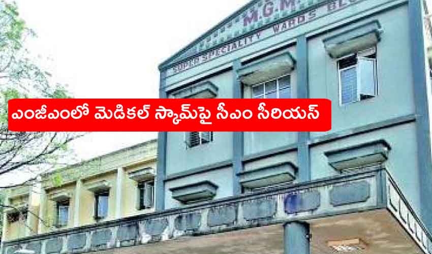MGM Medical Scam : వరంగల్ ఎంజీఎంలో మెడికల్ స్కామ్ పై సీఎం సీరియస్, విచారణకు ఆదేశం MGM Medical Scam : వరంగల్ ఎంజీఎంలో మెడికల్ స్కామ్ పై సీఎం సీరియస్, విచారణకు ఆదేశం